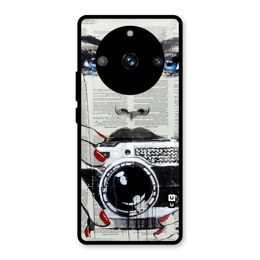 Paper Face Beauty Glass Back Case for Realme Narzo 60 Pro