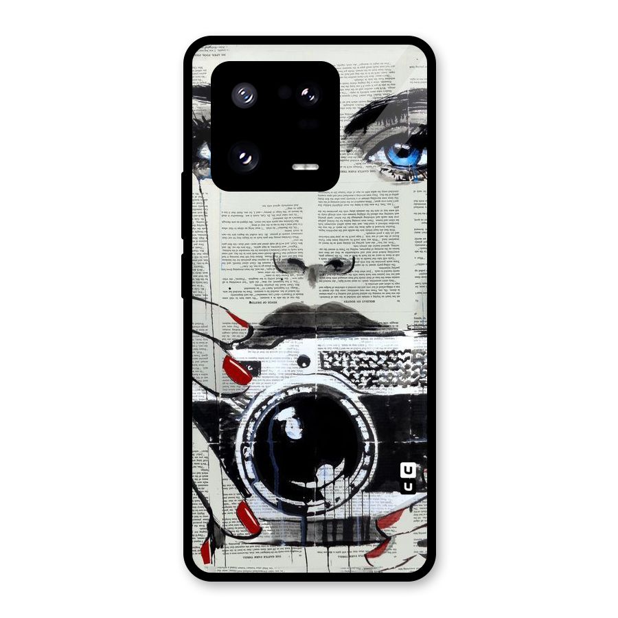 Paper Face Beauty Glass Back Case for Xiaomi 13 Pro