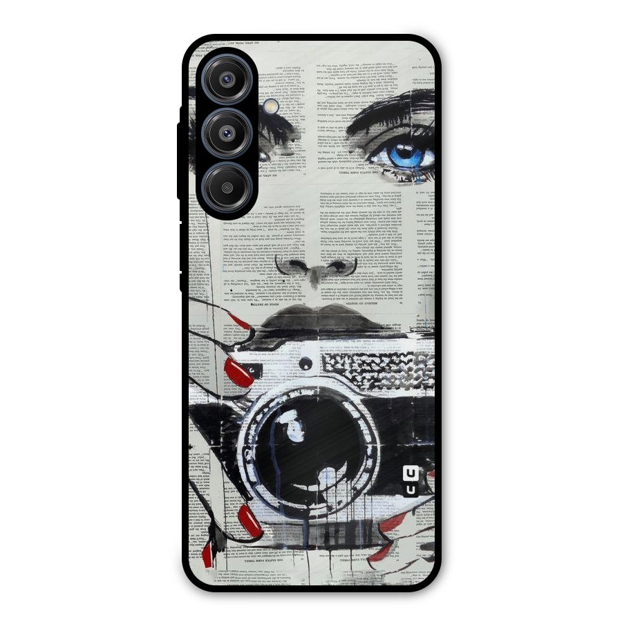 Paper Face Beauty Metal Back Case for Galaxy A16 5G