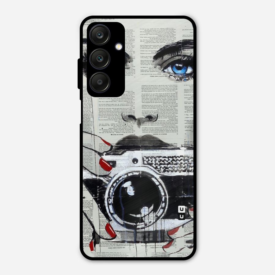 Paper Face Beauty Metal Back Case for Galaxy A25 5G
