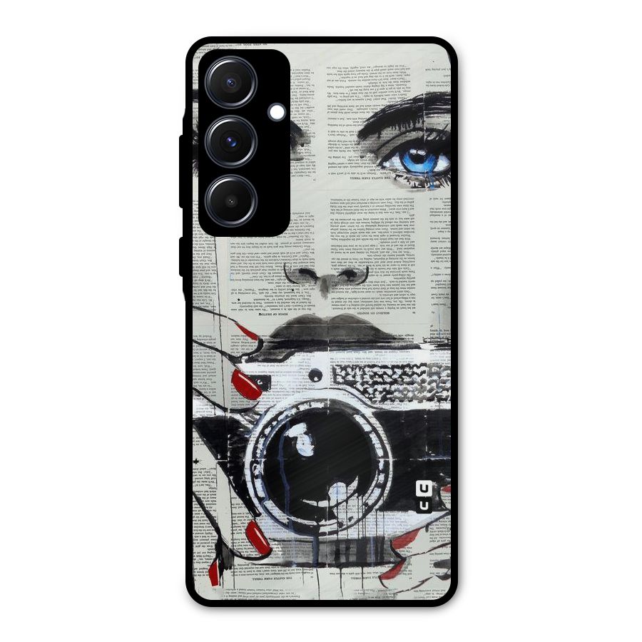 Paper Face Beauty Metal Back Case for Galaxy A55