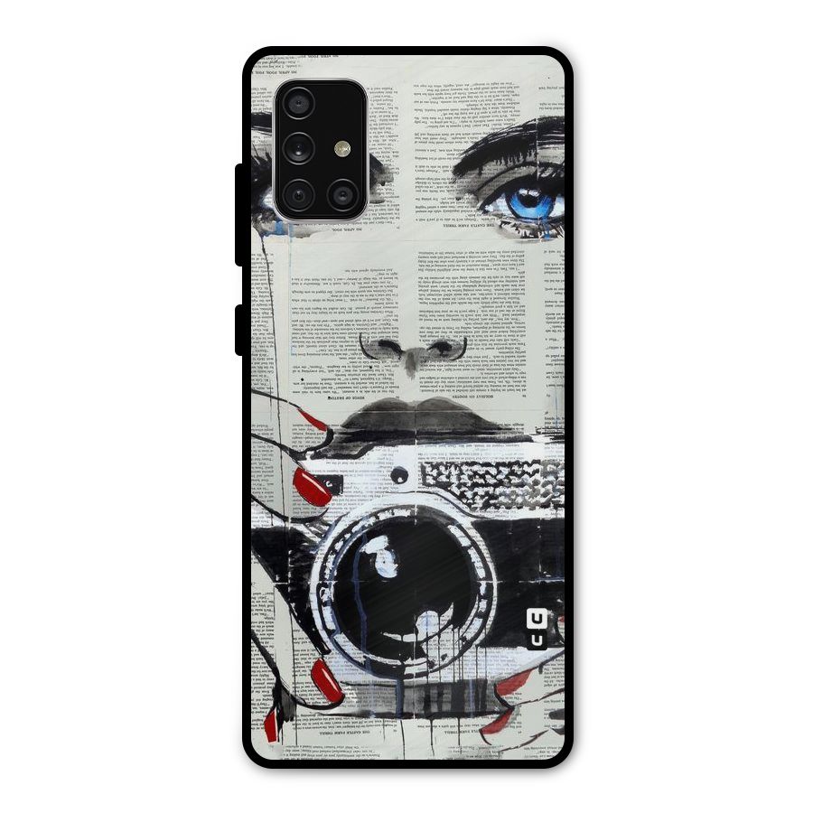 Paper Face Beauty Metal Back Case for Galaxy A71