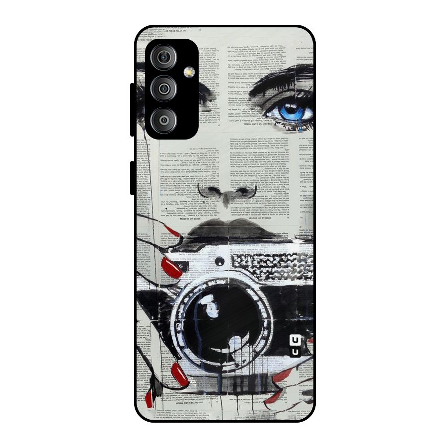Paper Face Beauty Metal Back Case for Galaxy F23