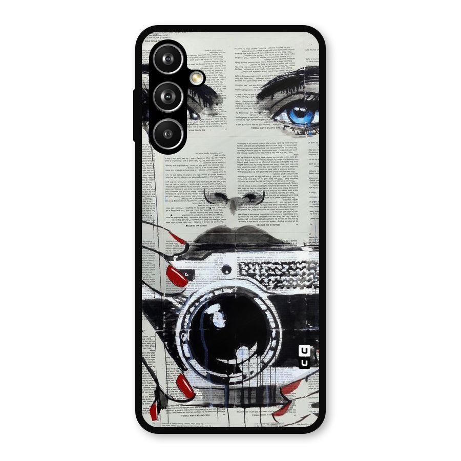 Paper Face Beauty Metal Back Case for Galaxy F54