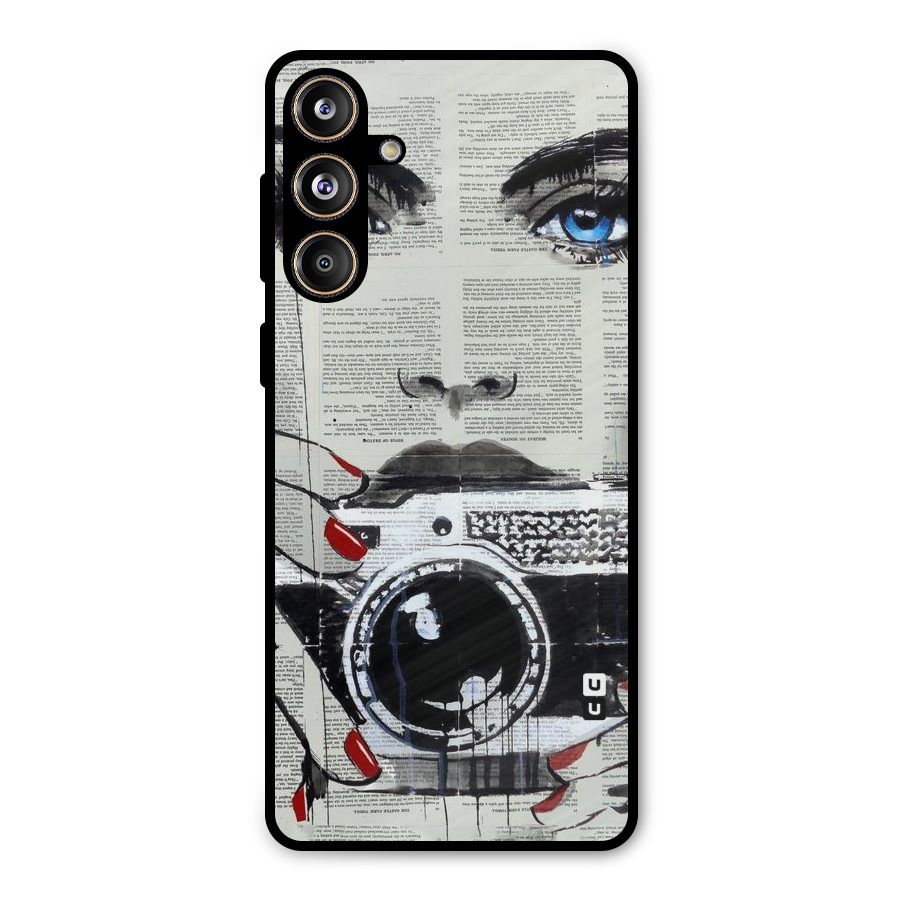 Paper Face Beauty Metal Back Case for Galaxy F55