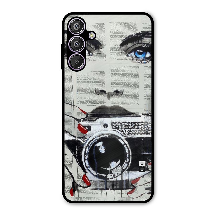 Paper Face Beauty Metal Back Case for Galaxy M15