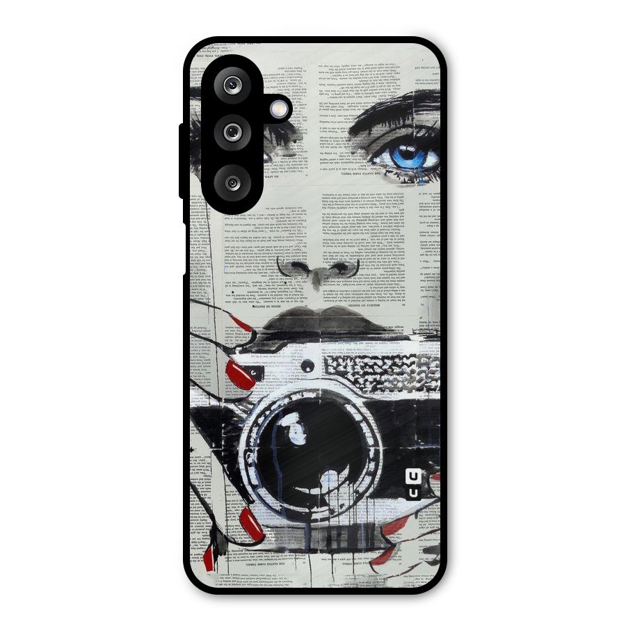 Paper Face Beauty Metal Back Case for Galaxy M36