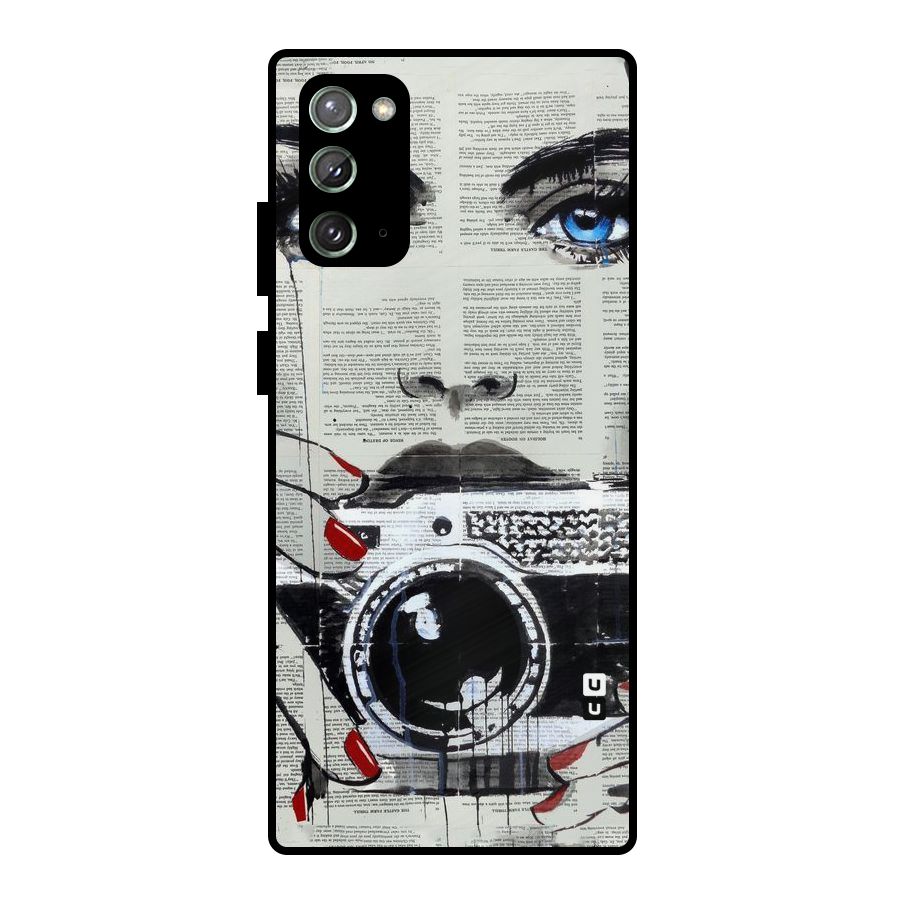 Paper Face Beauty Metal Back Case for Galaxy Note 20