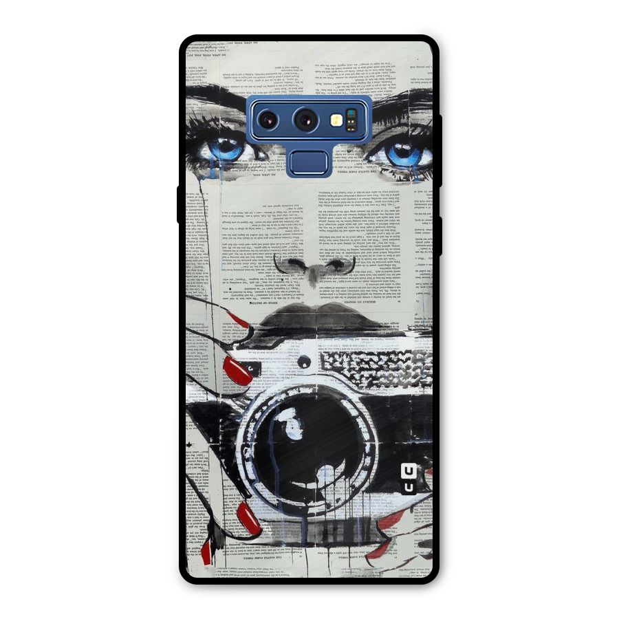 Paper Face Beauty Metal Back Case for Galaxy Note 9