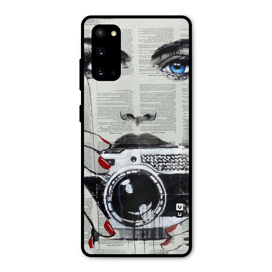 Paper Face Beauty Metal Back Case for Galaxy S20