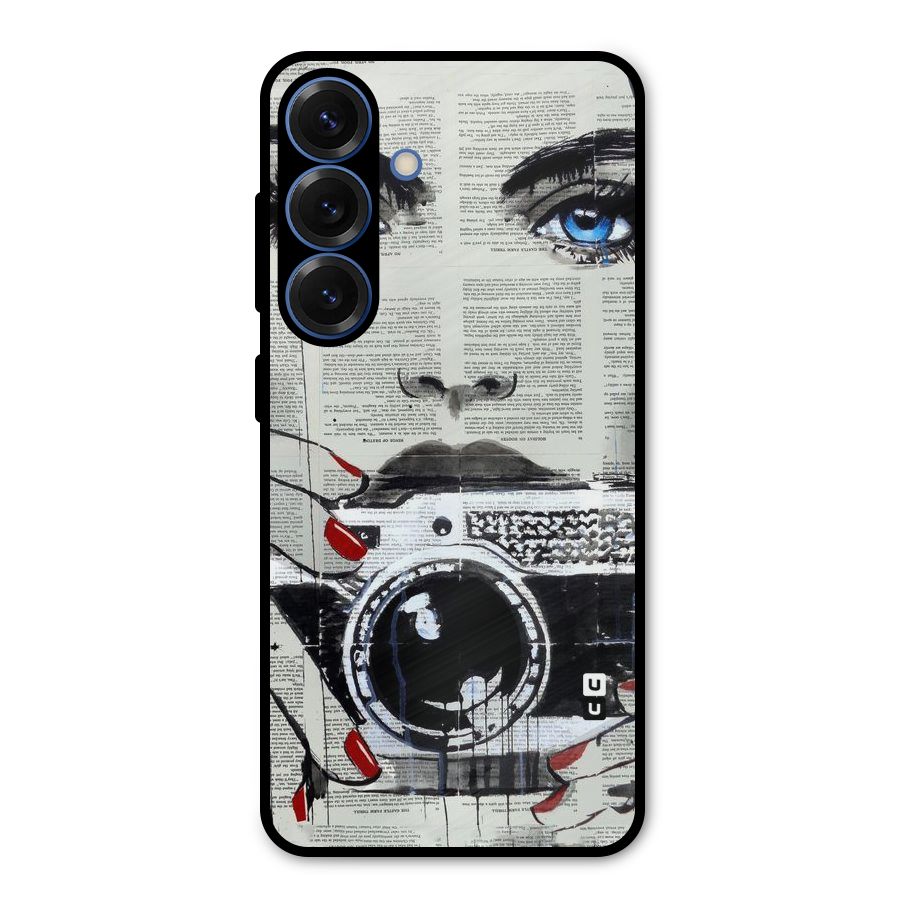 Paper Face Beauty Metal Back Case for Galaxy S25