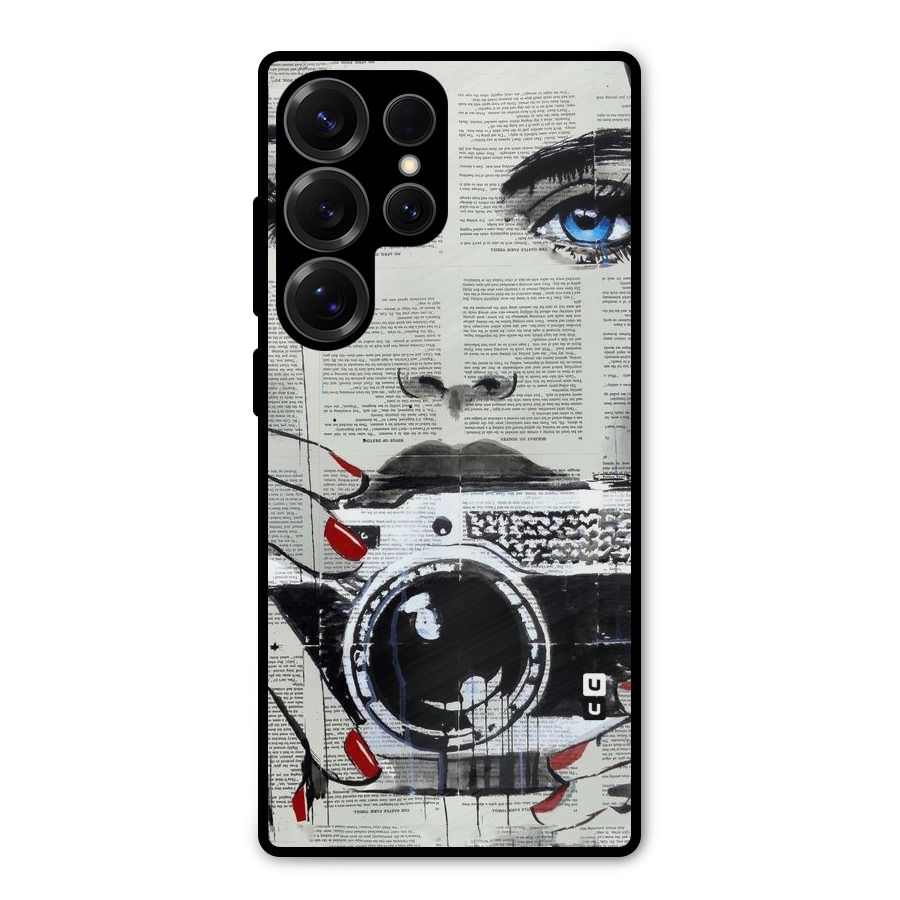 Paper Face Beauty Metal Back Case for Galaxy S25 Ultra