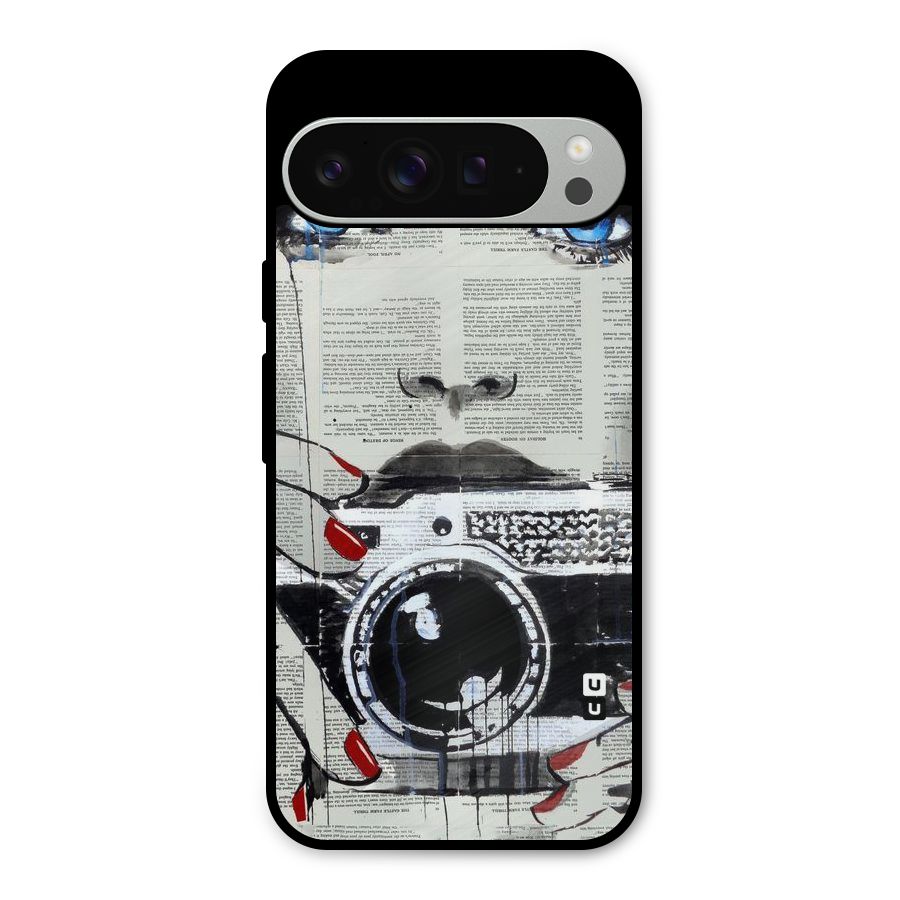 Paper Face Beauty Metal Back Case for Google Pixel 9 Pro XL