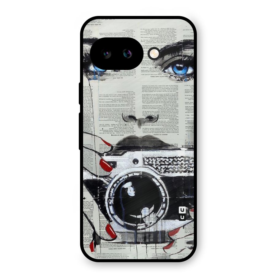 Paper Face Beauty Metal Back Case for Google Pixel 9a