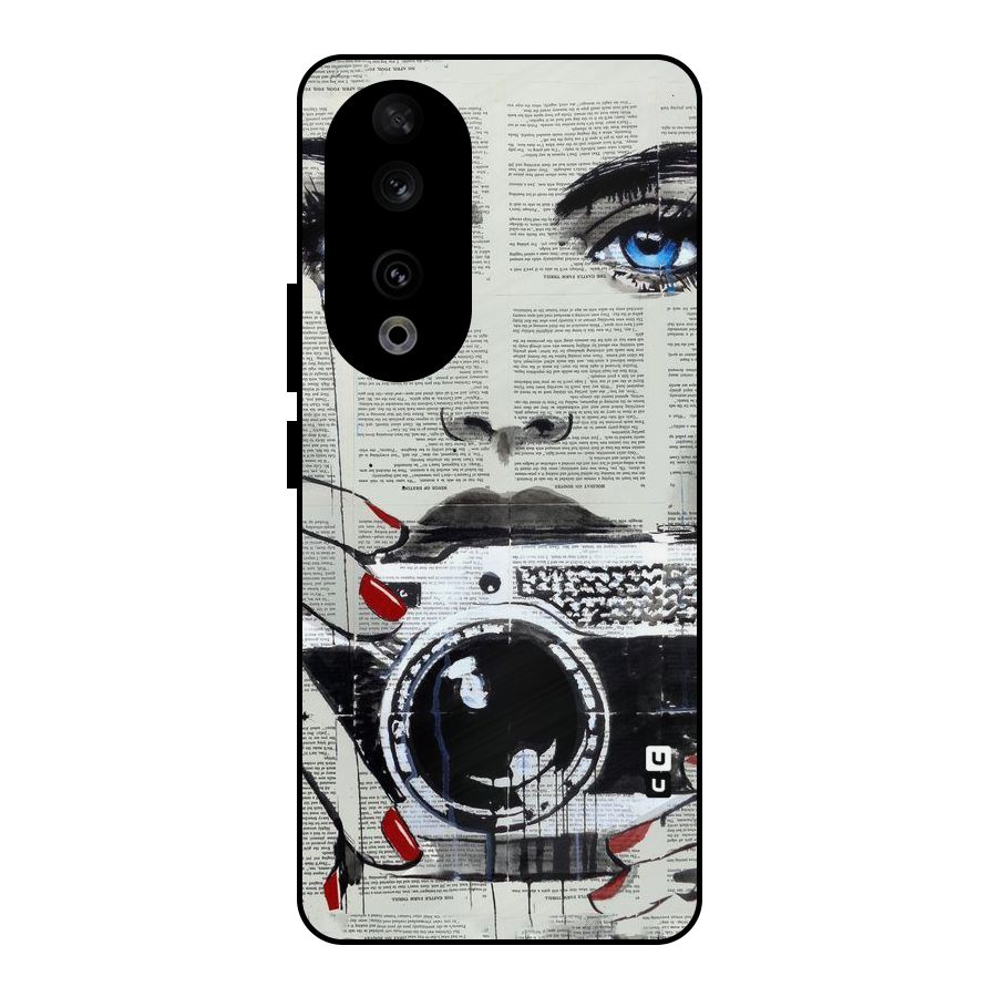 Paper Face Beauty Metal Back Case for Honor 90