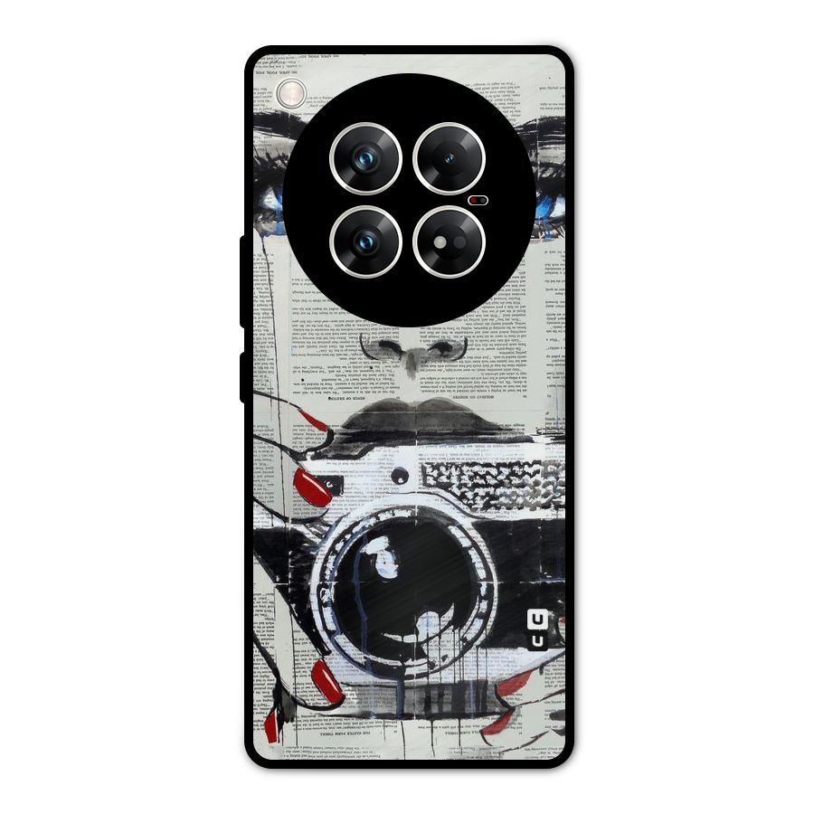 Paper Face Beauty Metal Back Case for Infinix Zero 40 5G