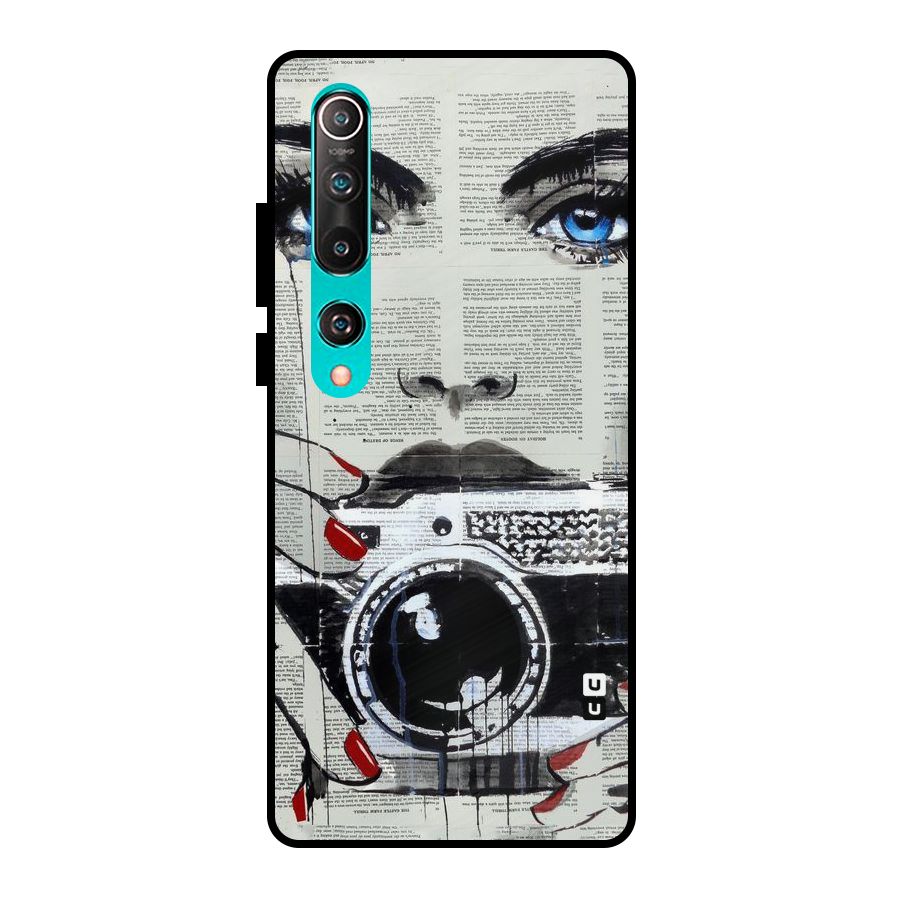 Paper Face Beauty Metal Back Case for Mi 10