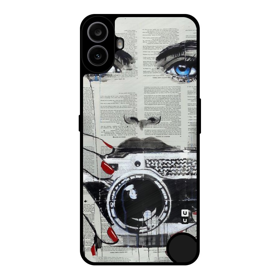 Paper Face Beauty Metal Back Case for Nothing CMF Phone 1