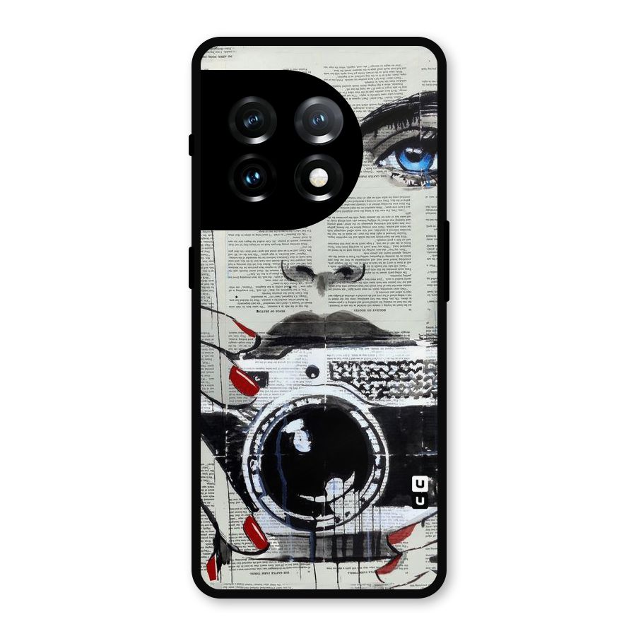 Paper Face Beauty Metal Back Case for OnePlus 11