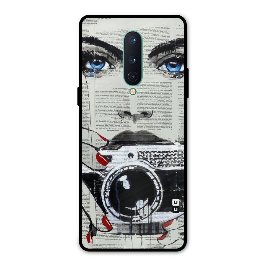Paper Face Beauty Metal Back Case for OnePlus 8