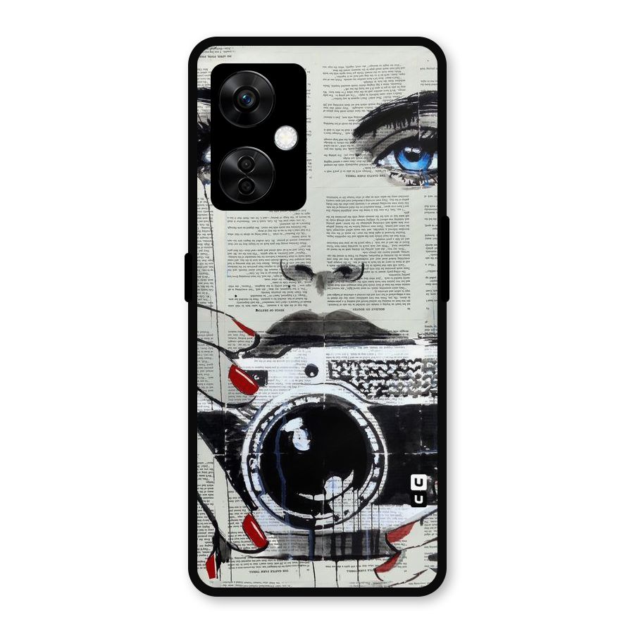 Paper Face Beauty Metal Back Case for OnePlus Nord CE 3 Lite