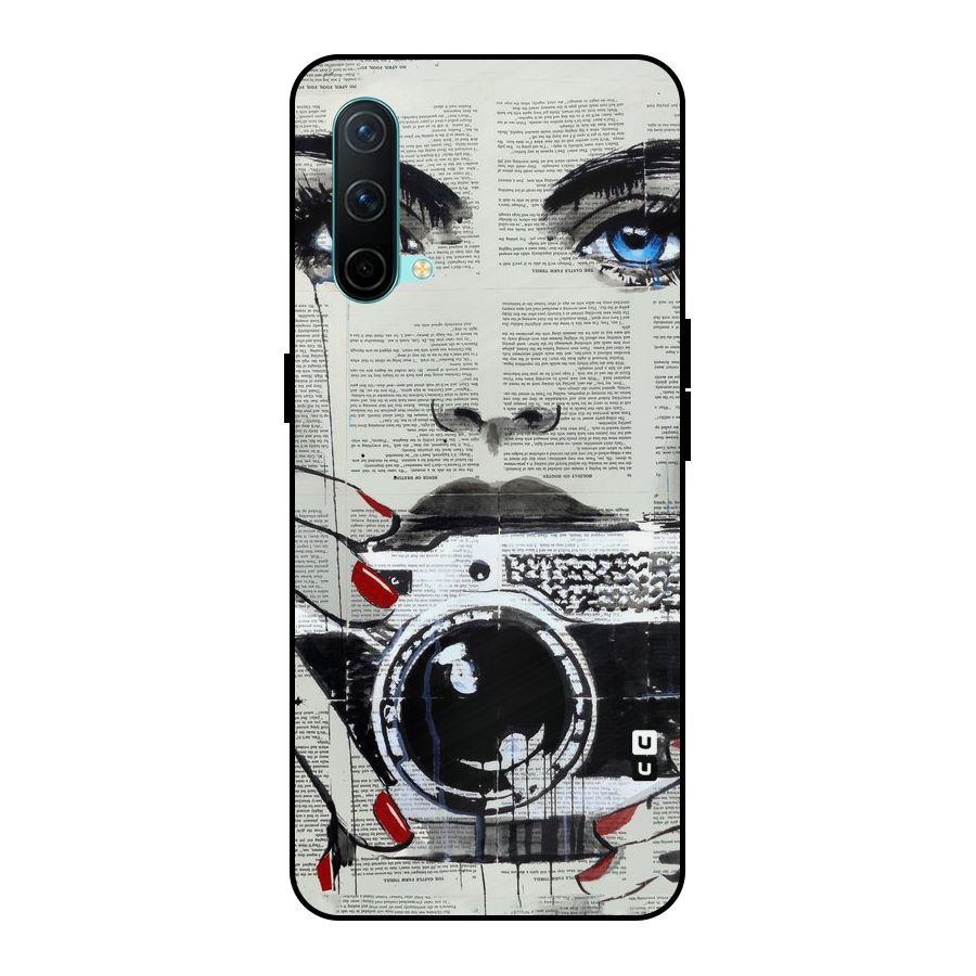 Paper Face Beauty Metal Back Case for OnePlus Nord CE 5G