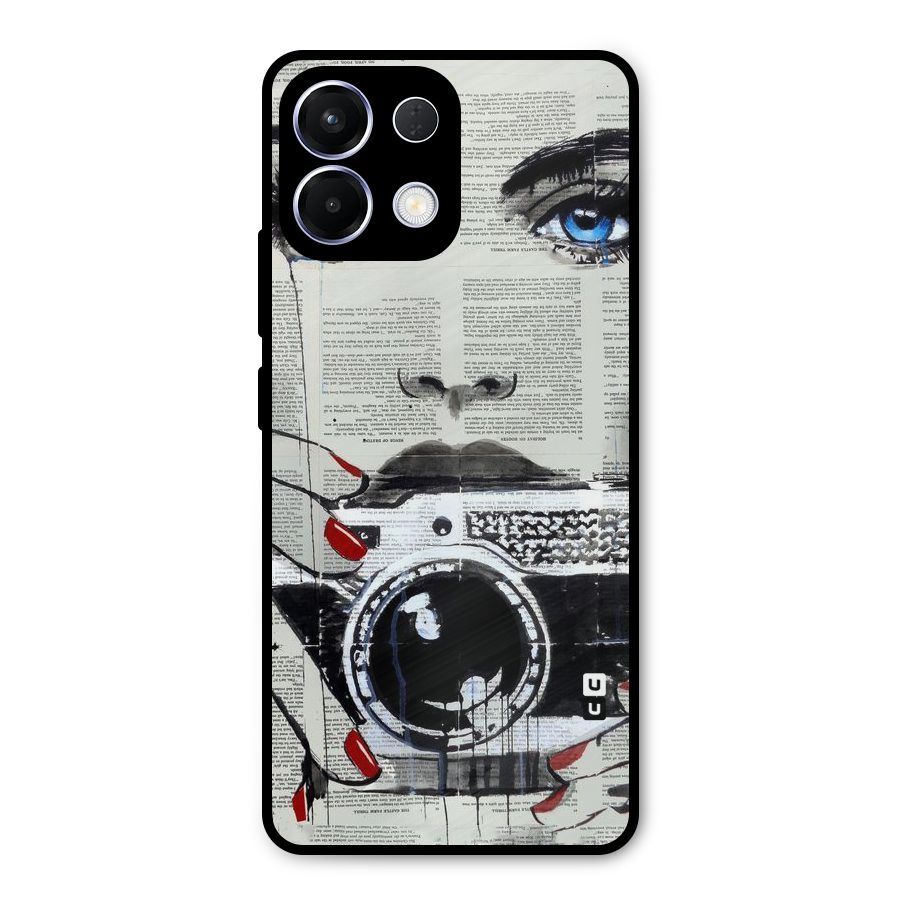 Paper Face Beauty Metal Back Case for Oppo K13