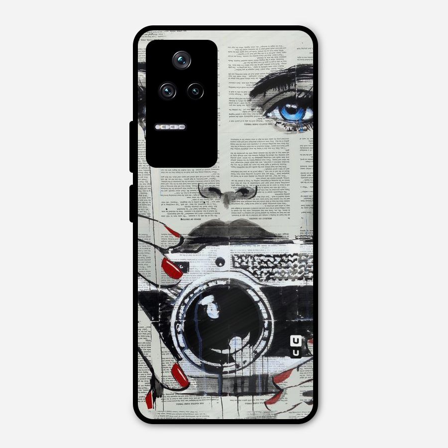Paper Face Beauty Metal Back Case for Poco F4 5G