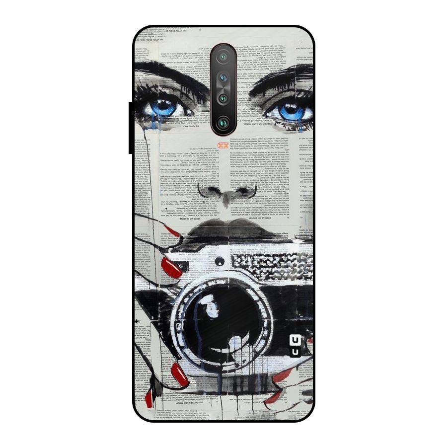 Paper Face Beauty Metal Back Case for Poco X2