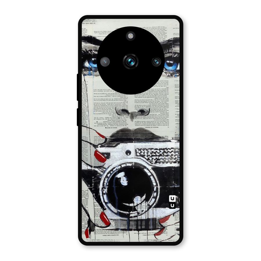 Paper Face Beauty Metal Back Case for Realme 11 Pro Plus
