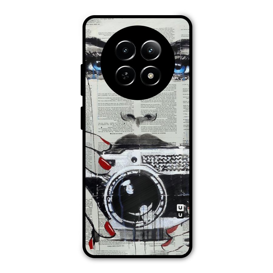 Paper Face Beauty Metal Back Case for Realme 13