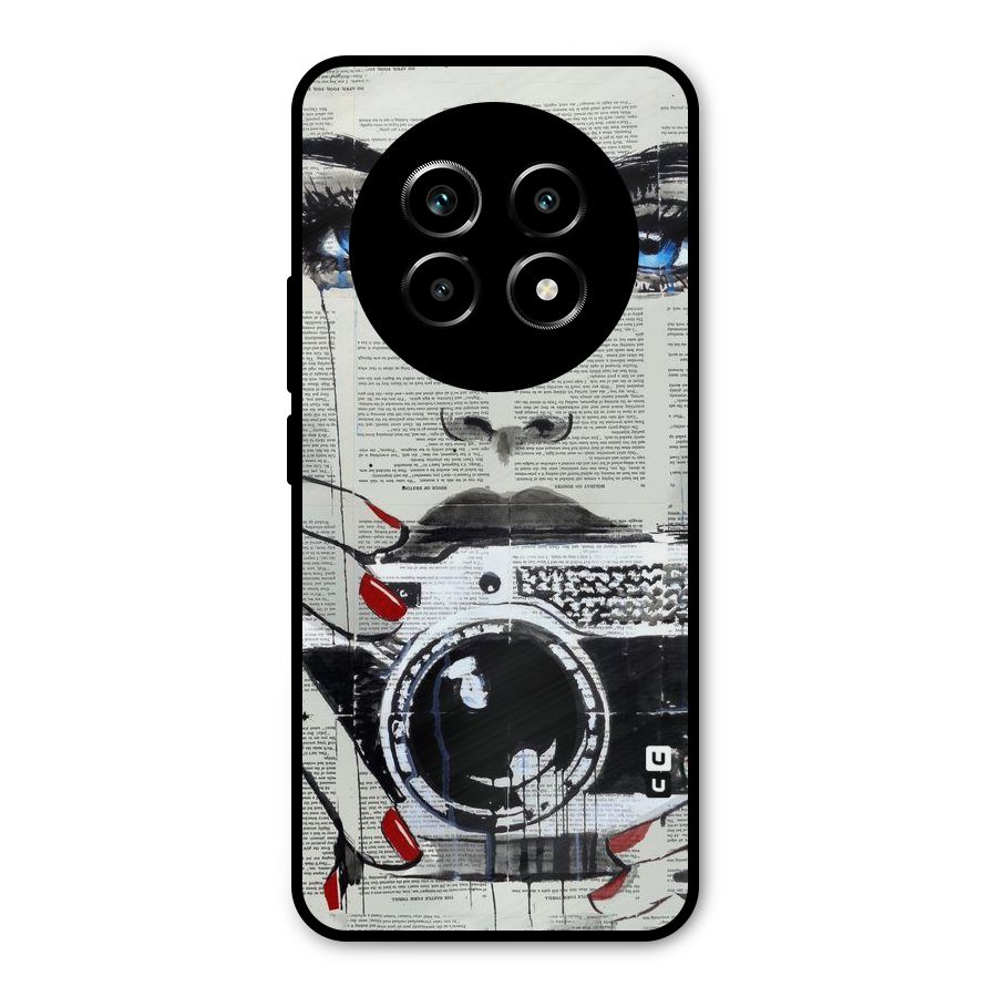 Paper Face Beauty Metal Back Case for Realme 14 Pro Lite