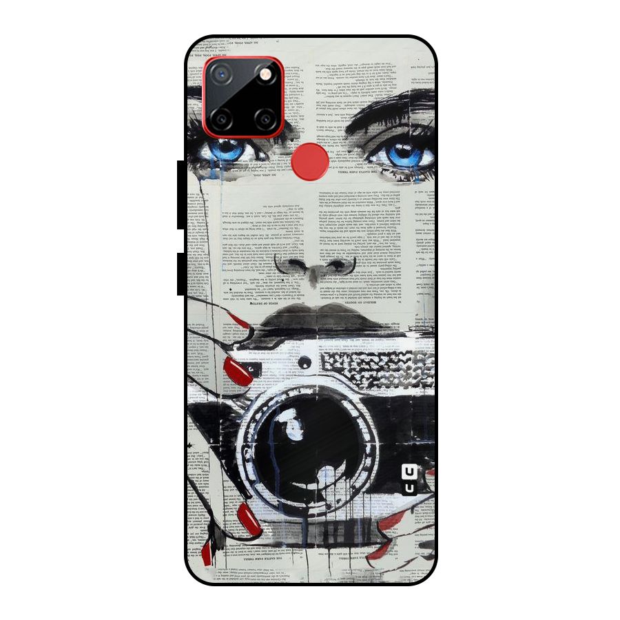 Paper Face Beauty Metal Back Case for Realme C12