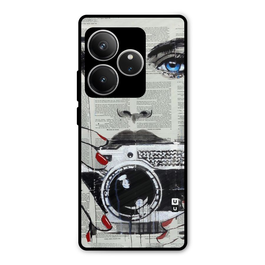 Paper Face Beauty Metal Back Case for Realme GT 6