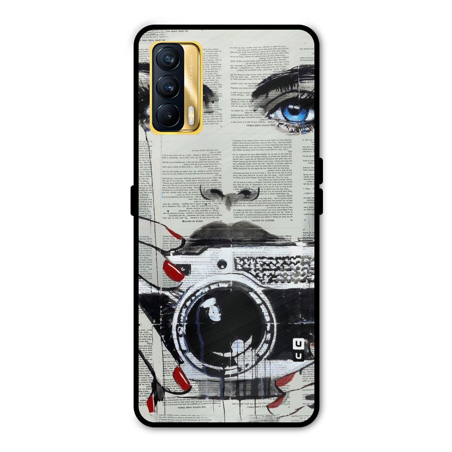 Paper Face Beauty Metal Back Case for Realme X7