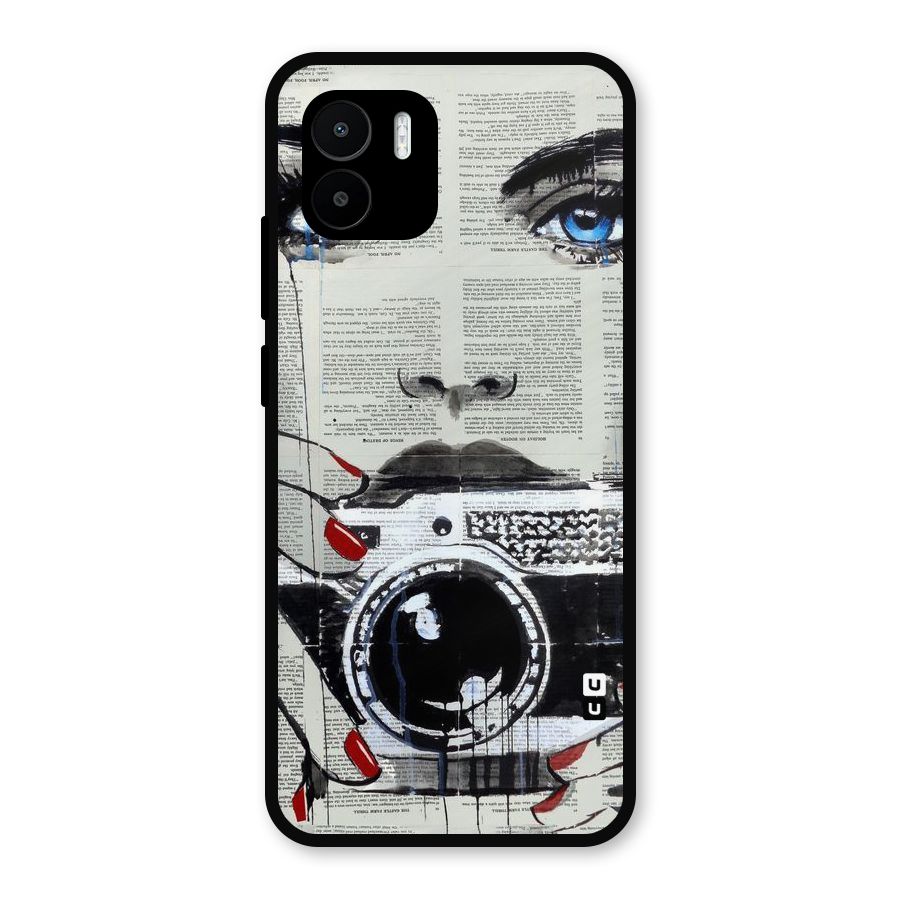 Paper Face Beauty Metal Back Case for Redmi A1