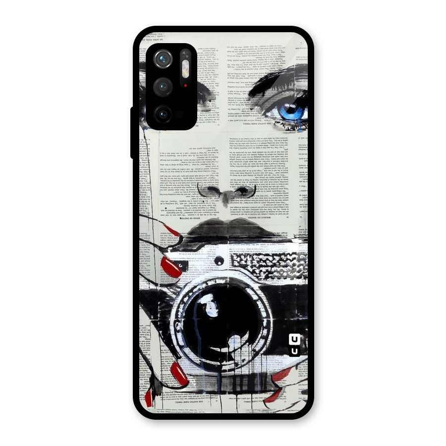 Paper Face Beauty Metal Back Case for Redmi Note 10T 5G