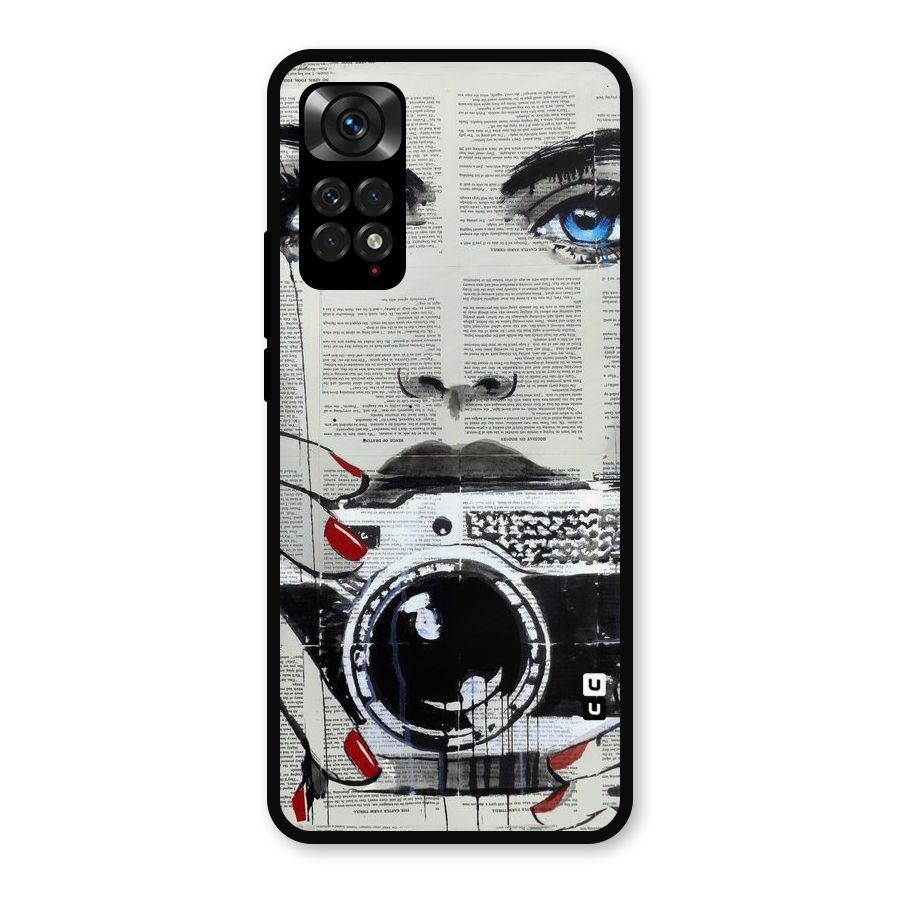 Paper Face Beauty Metal Back Case for Redmi Note 11s
