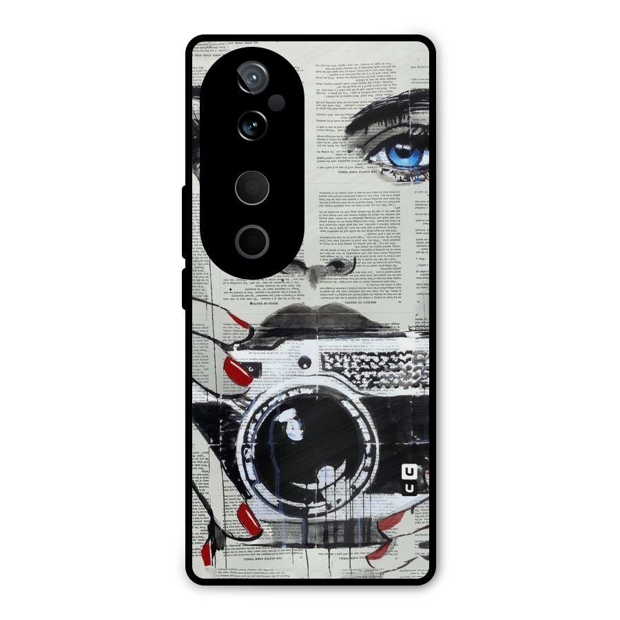 Paper Face Beauty Metal Back Case for Vivo T3 Ultra