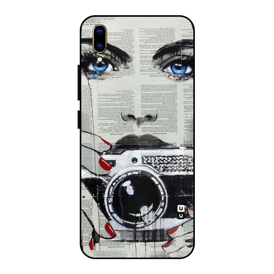 Paper Face Beauty Metal Back Case for Vivo V11 Pro