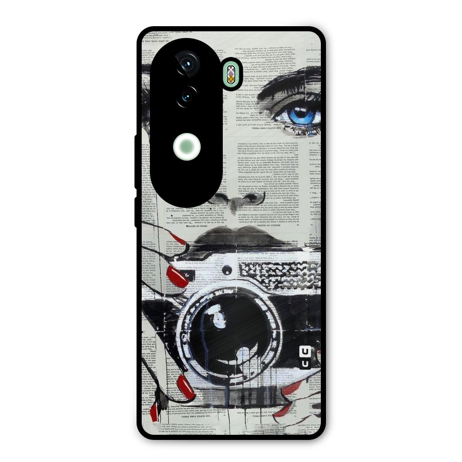 Paper Face Beauty Metal Back Case for Vivo V40e