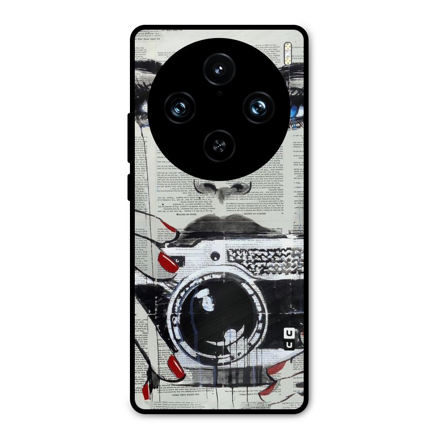 Paper Face Beauty Metal Back Case for Vivo X100 Pro