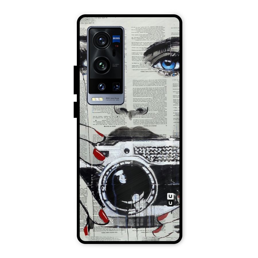Paper Face Beauty Metal Back Case for Vivo X60 Pro Plus