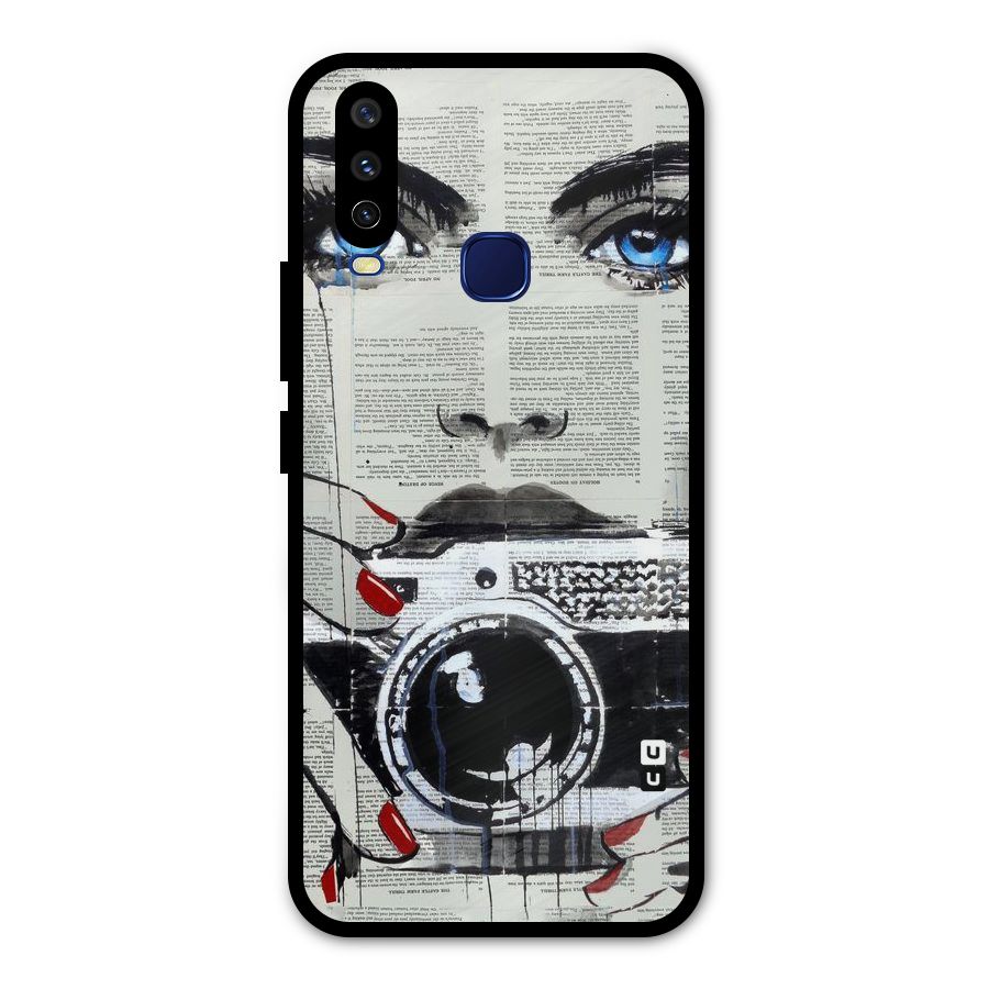 Paper Face Beauty Metal Back Case for Vivo Y15