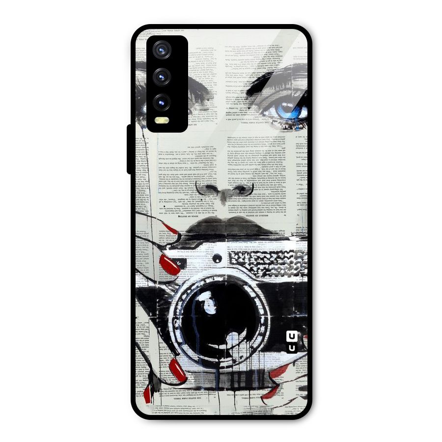 Paper Face Beauty Metal Back Case for Vivo Y20