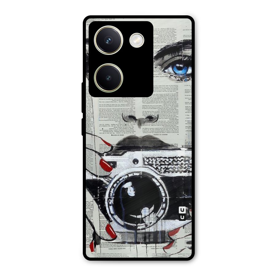 Paper Face Beauty Metal Back Case for Vivo Y200 Pro