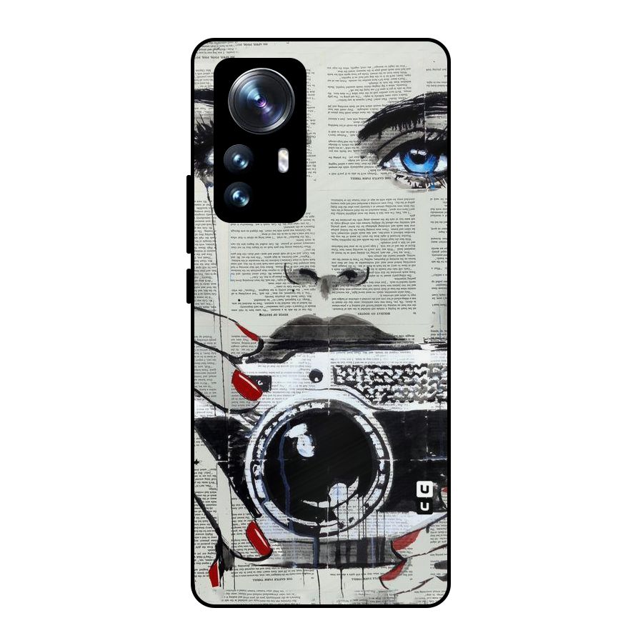 Paper Face Beauty Metal Back Case for Xiaomi 12 Pro