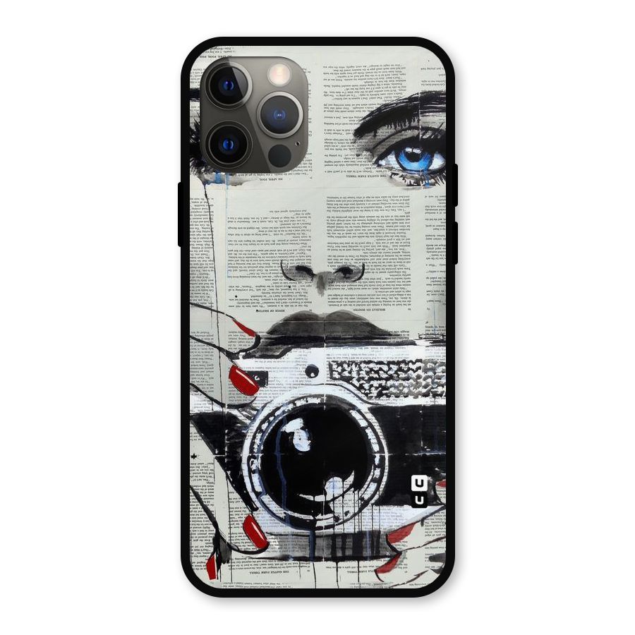Paper Face Beauty Metal Back Case for iPhone 12 Pro