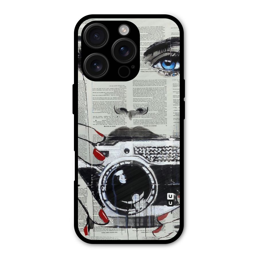 Paper Face Beauty Metal Back Case for iPhone 16 Pro