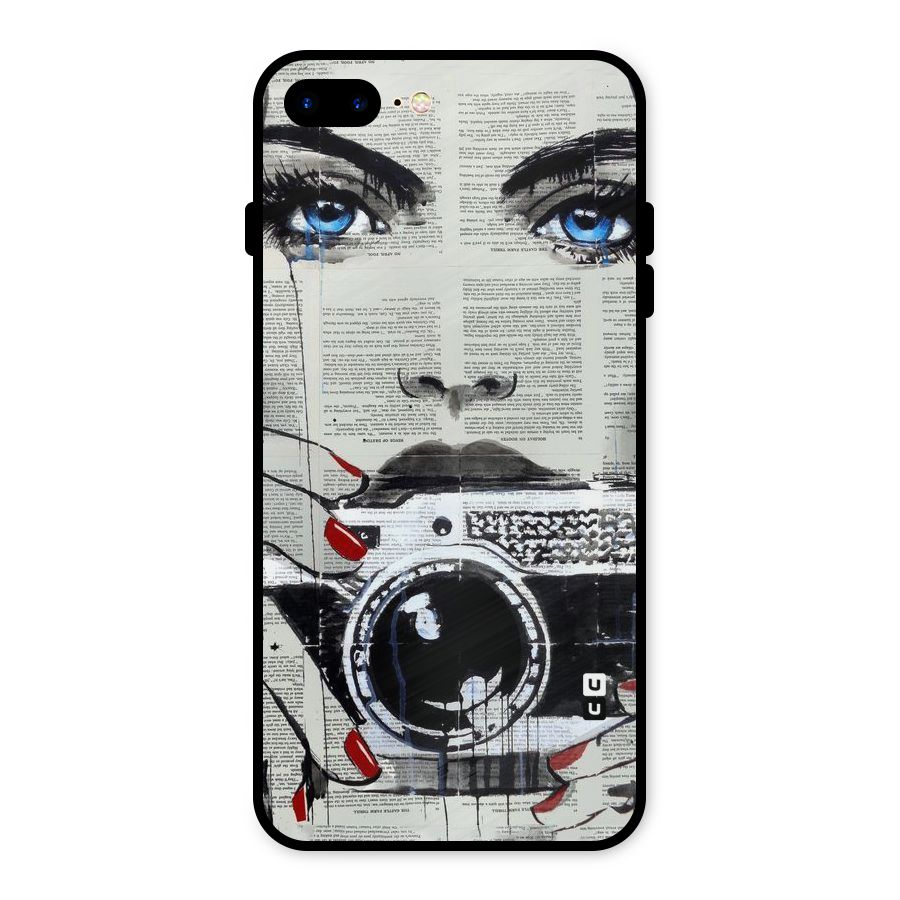 Paper Face Beauty Metal Back Case for iPhone 7 Plus